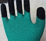 13G blue latex coated work gloves, rubber coated cotton gloves nitrile coated work gloves,rubber coated work gloves