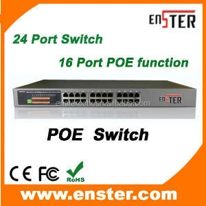16 port 10/100M POE switch,Network POE Switches POE power supply switch