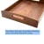 Import 17.7 x 13 x 2.4 HotSelling Black Walnut Custom Soild Wood Large Size Wood Serving Tray with Handle from China