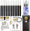 17pcs Stainless steel Locksmith Lock Picking tools Set lock repair set with 3 padlock