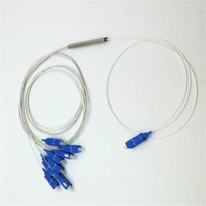 1*8 Fiber optic equipment fibersplitter ftth optic fiber plc splitter factory sell