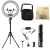 Import 18 inch LED Ring Light 70W Bi-color Dimmable Photo Studio Video Film Makeup Photographic Lighting Lamp with 2meters tripod from China