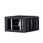 19 Inches Cabinet 6U Wall Mount Cabinet Server Rack Case Made in China Toughened Glass Door or Mesh Door 600*600*350 CN;HEB IP20