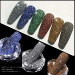 1Box Diamond Powder Laser Reflective Nail Pigment Mixed Glass Micro Diamond Glitter Nail Sequin Holographic Nail Art Decorations