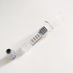 1ml 2.25ml 3ml 5ml luer lock cap glass syringe disposable sterilization of glass syringe injection for medical consumables
