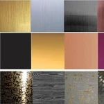 1mm thick golden stainless steel shim plate sheet 304