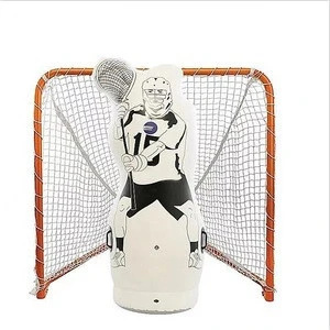 200cm tall high quality inflatable air body ice hockey goalie dummy mannequin tumbler with logo printing
