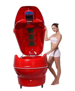 2015 best quality ozone sauna spa capsule for sale Lying model with bathtue