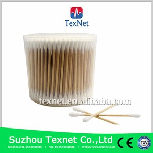 2017 Texnet Wood Stick Two Sided sterile cotton bud