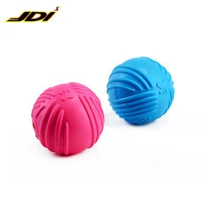2018 Ball toy pet chew rubber dog toy durable dog chew TPR pet toys bouncing bell ball seven color