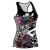 Import 2018 low MOQ Newest design 3D digital print fitness womens yoga muscle halloween tank top from China