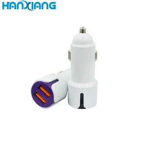 2018 New Design Color Matching Cell Phone Accessories Phone USB Car Adapter 2.1 amps Charger for Phone Charging