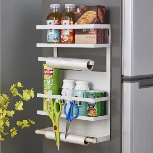 2018 new design large size  refrigerator side shelf  kitchen fridge magnetic  storage rack