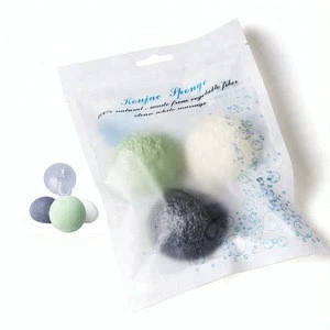 2018 Private Label Konjac Sponge, 100% Natural Facial Sponge with Customized Packing