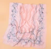 2018latest women fashion silk scarf with chain pattern