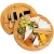 Import 2020 Hot Sales Bamboo Cheese Platter Board With Cheese Knife Set Round Cheese Board from China