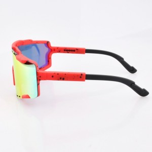 2021 Custom Polarized Anti Scratch Men Beach Cycling Black Eyewear Sports Glasses Tennis UV400 Outdoor Sports Windproof
