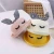 Import 2021 Hot Sale Funny Children Straw Hat Squinting Rabbit  Ears  kids Hat from China