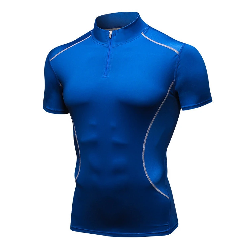 2021 Men Gym seamless sports Wear Apparel Clothing Compression T shirts