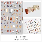 2021 New Arrival Abstract Face Nail Art Sticker Art Nail Art Decoration Sticker