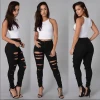 2021 New Arrivals Fashion Personality Women Jeans Comfortable Stretch Pants Female Elastic Ripped Trousers