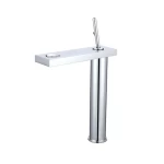 2021 New design Best Selling Brass Bathroom Mixer Water Tap Copper Sink faucets Single Handle Waterfall Basin Faucet