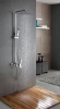 2021 New design rainfall shower column 4 function brass bathroom bath faucet shower set