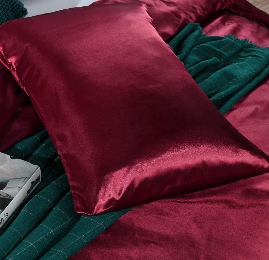 2021 Popular Customized Logo King Size Silky Satin 4pcs Luxury Bedding Duvet Cover Set