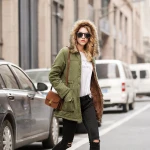 2021new women long hooded jacket with pocket and hat winter trench drapey warm fleece coat hood coat amazon coat