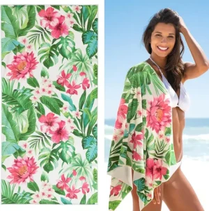 2024 Environmental Friendly Custom Design 100% Recycled Plastic Dry Fast Microfiber Recycled Beach Towels
