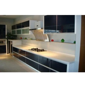 20years OEM experience Customized black acrylic kitchen cabinet for kitchen