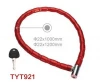 22X1200mm Bicycle joint lock for bicycle safety with colorful cloth