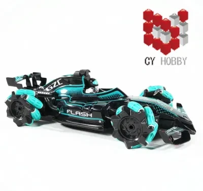 2.4G High Speed RC Spray Steam 360 Degree Spinning Racing Car Nine Channel Remote Control Stunt Car with Light and Music