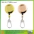 Import 25 mm round metal retractable badge reels with safety pin back, with ID, fishing snap from China