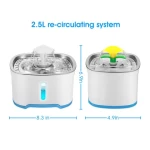 2.5L cat dog water drinking automatic circulation with sensor smart pet water fountain