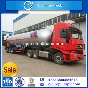 3 axle 59.5m3 59.5cbm 59500L 25ton LPG road tanker trailer truck Hot selling new design customized Q345R Q370R BPW