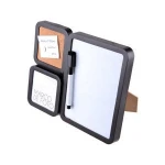3 in 1 cork board  Bulletin Board and 3x3 photo frame with 1 Mark Pen for tableware  -Modern Look With Triple Surface Design
