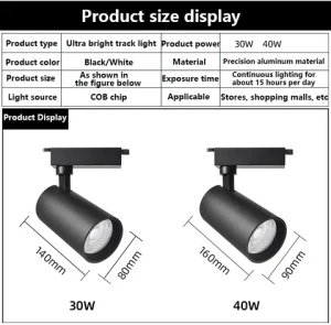 3 wire led track light 10w 20w 30w hotsale design