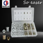 300PC SGS Hardware Set Mixed Zinc Blind Rivet Nut Set