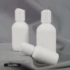 30ml 60ml 100ml White HDPE Plastic Bottles Matte Finish Lotion Disc Cap Squeeze Bottle Set