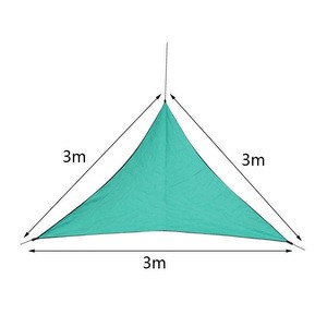 3*3*3m Sun Shade Sail Garden Awning Triangle Canopy Sun Protection Fabric