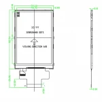 3.5 inch LCD 320*480 ILI9488 RGB/MCU Interface TFT display screen