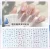 Import 3D Nail Art Sticker Sliver Gold Adhesive Decal Star letter Stripes Design Nails Wrap Nail Stickers from China