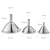 Import 3pcs set Mini stainless steel funnels from China