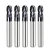 Import 4 Flutes Tungsten Carbide Cutting Tools Ball Nose End Mill CNC Milling Cutter from China