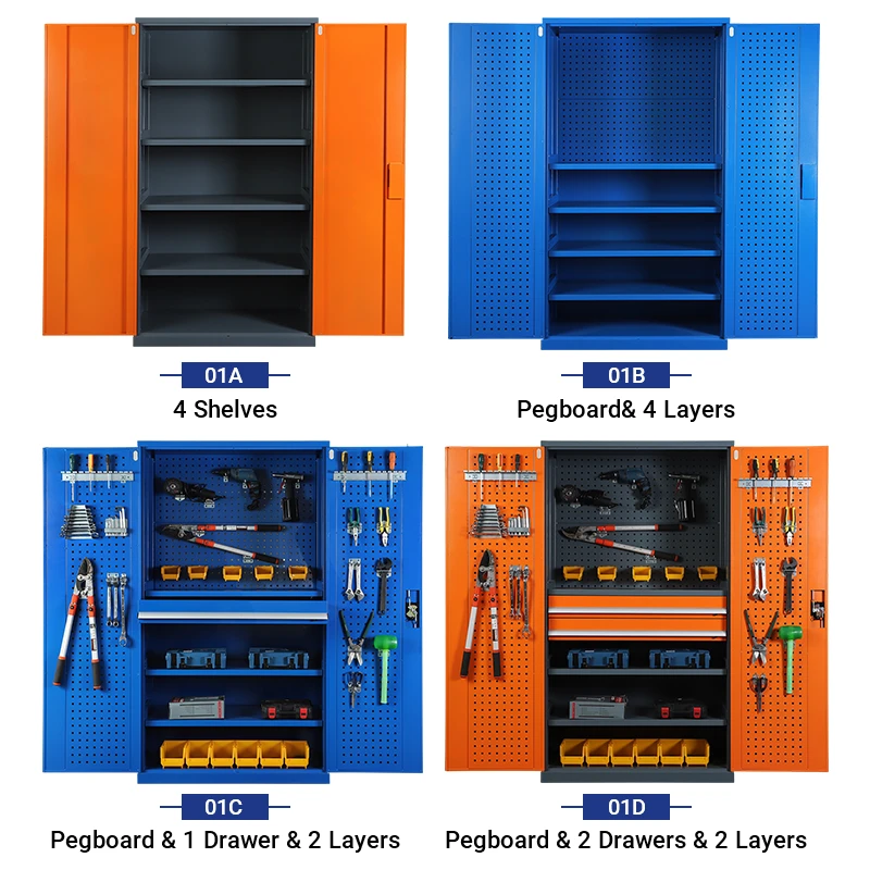 4 layer storage industry tool box side cabinet