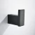 Import 4 Pieces Square design Wall Mount 304 Stainless Steel Matte Black Bathroom accessories set from China
