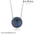 Import 43599-ladies fashion jewelry Crystals round blue stone necklace from China