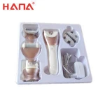 5 in 1 cordless rechargeable advanced wet dry women electric epilator,hair removal  machine epilator set