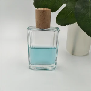 55ML Portable Transparent Fancy Glass Perfume Bottles For Sale Accept Custom Colors And Logos